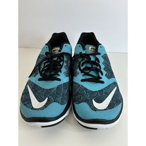 Nike FS Lite Run 3 Black Blue Women's Size 10 819167-401 Athletic Running Shoes